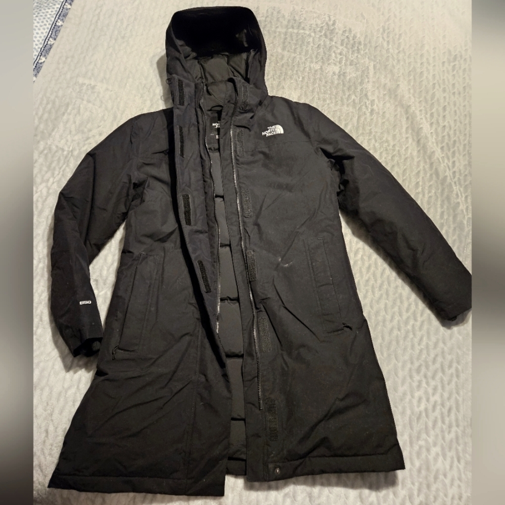 The North Face black coat
